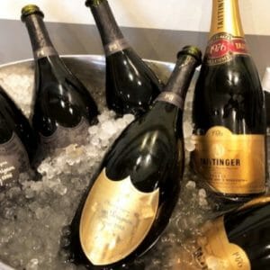 Champagne bottles