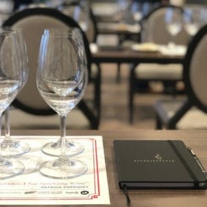 Tasting set up