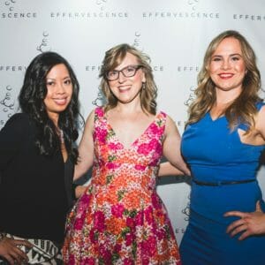 Sommelier competition finalists Dana Farner, Wendy Shoemaker and Rachel Macalisang